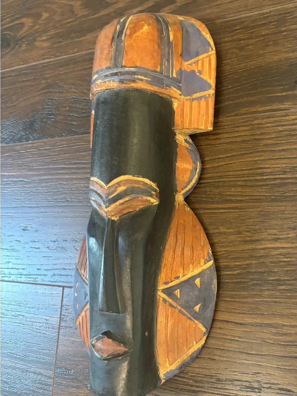 Pier 1 Black and Rust Tribal Wall Mask